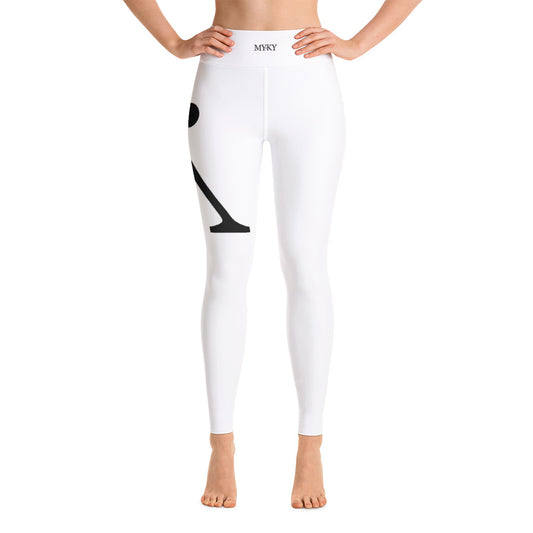 Yoga Leggings White/Black