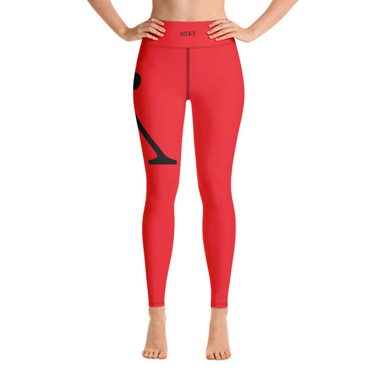 Yoga Leggings Red/Black