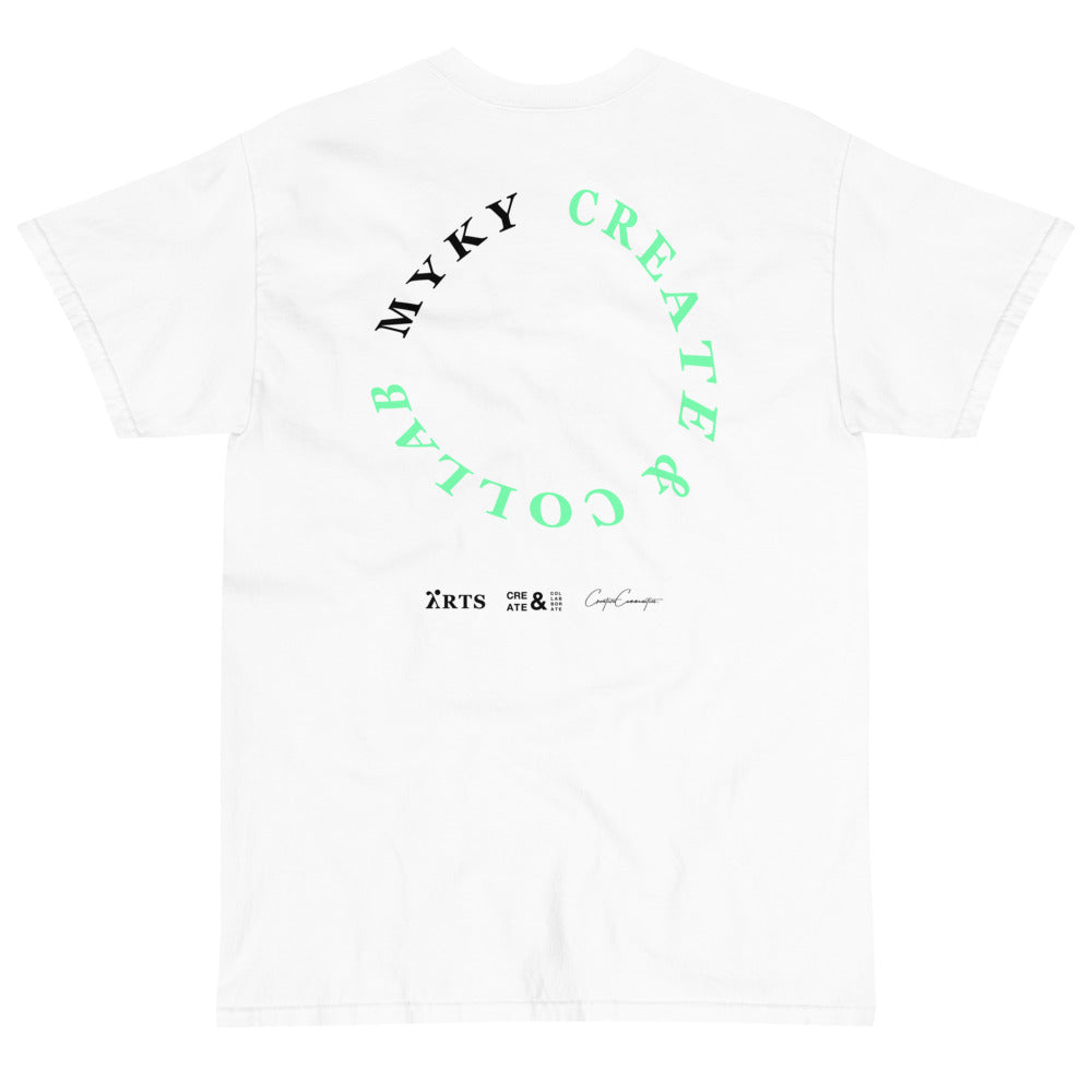 Circle Tee (White/Mint)