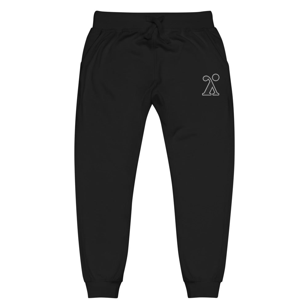 Unisex fleece sweatpants (Black)