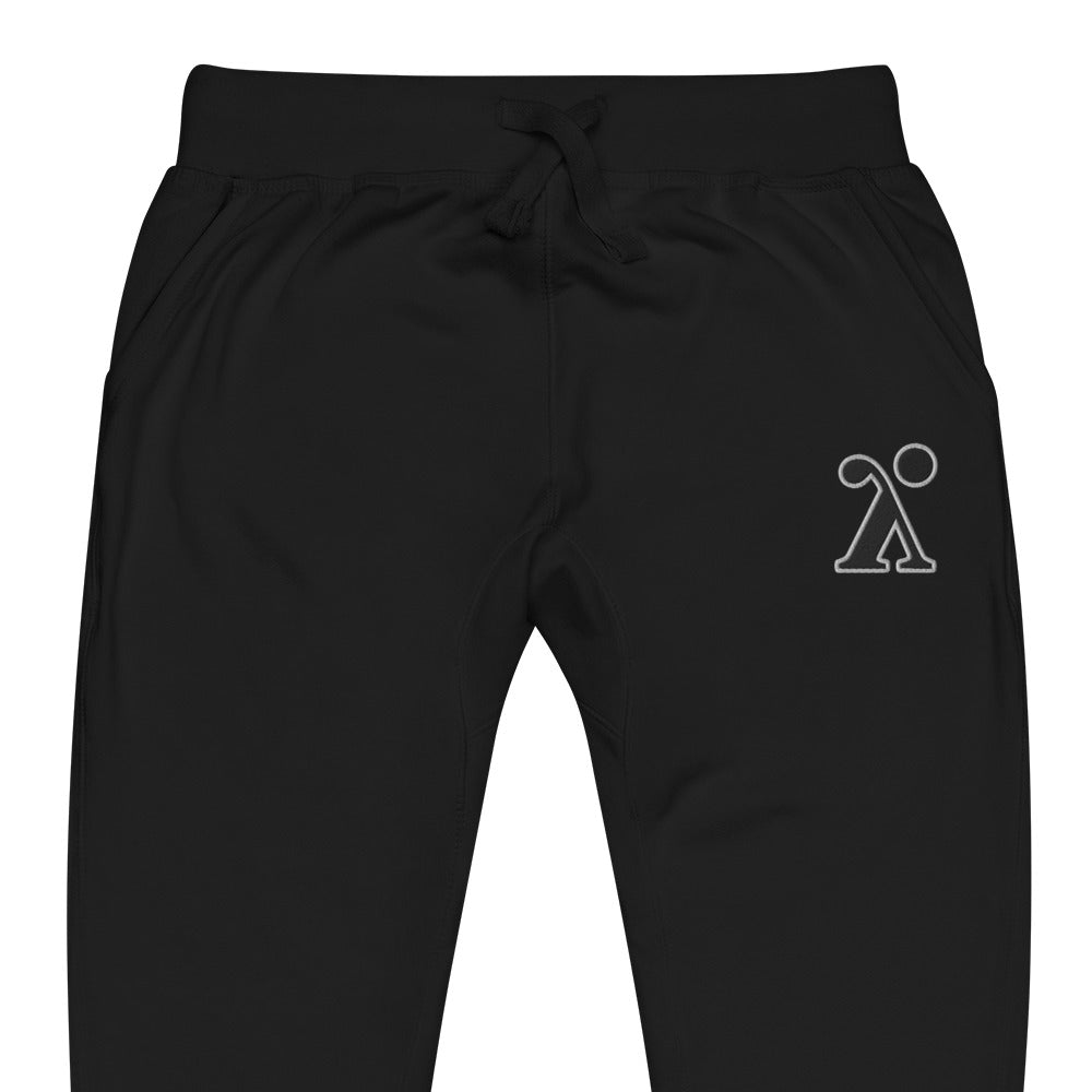 Unisex fleece sweatpants (Black)